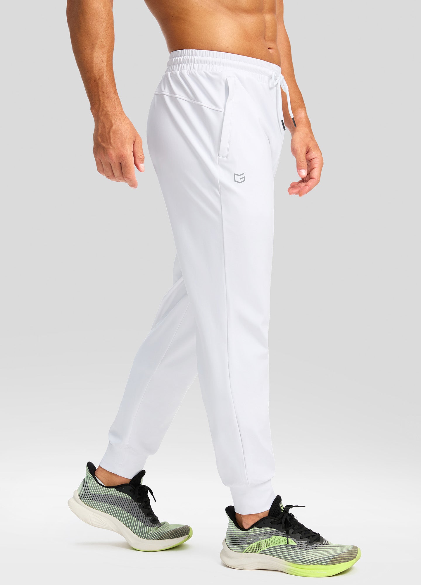 Fleece Joggers with Zipper Pockets Sweatpants