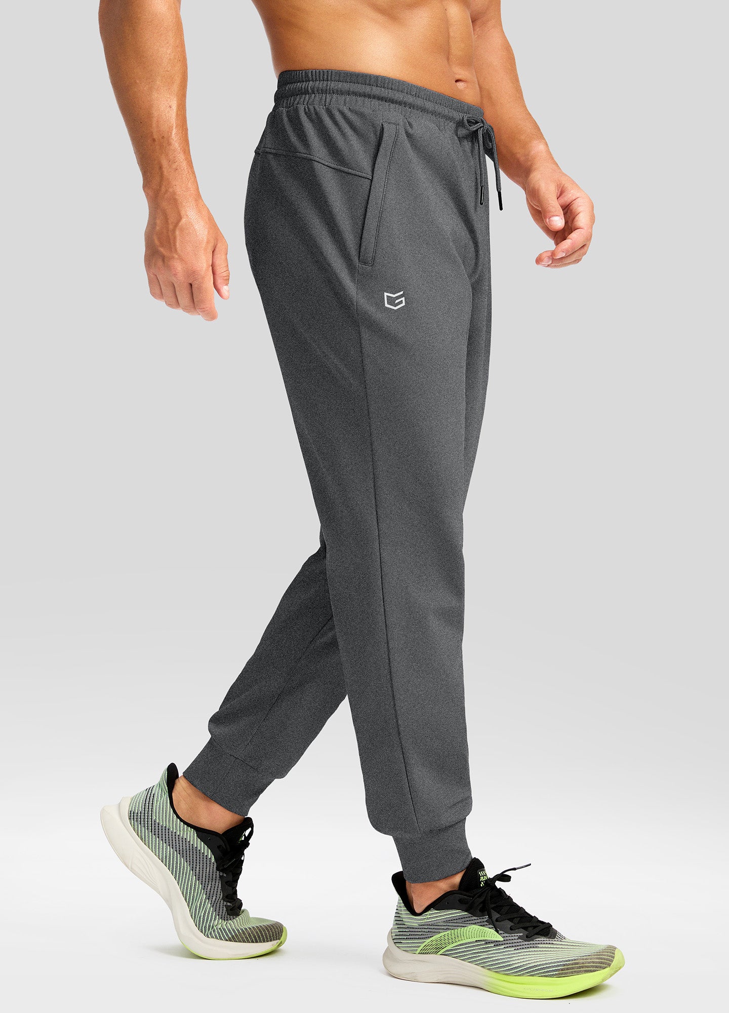 Fleece Joggers with Zipper Pockets Sweatpants