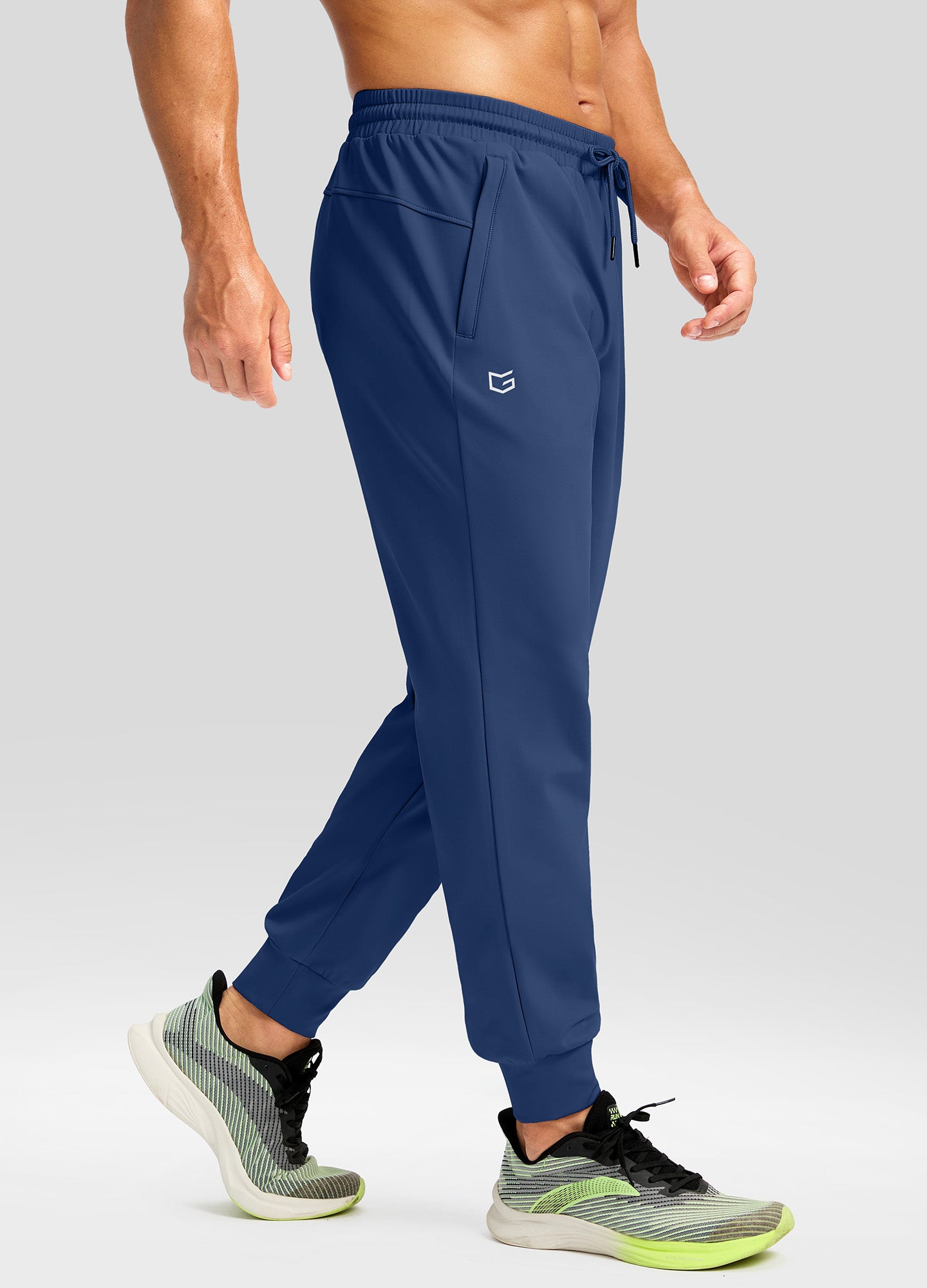 Fleece Joggers with Zipper Pockets Sweatpants