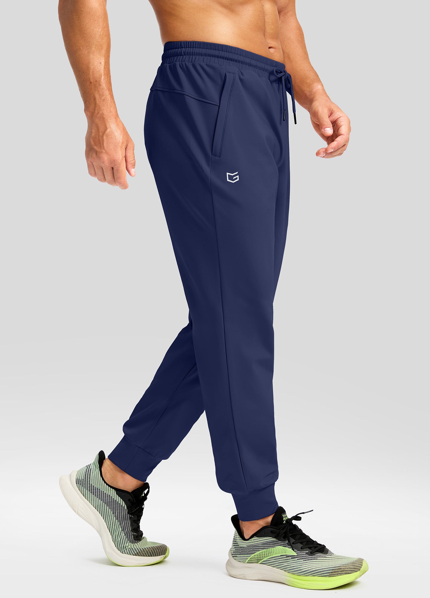 Fleece Joggers with Zipper Pockets Sweatpants