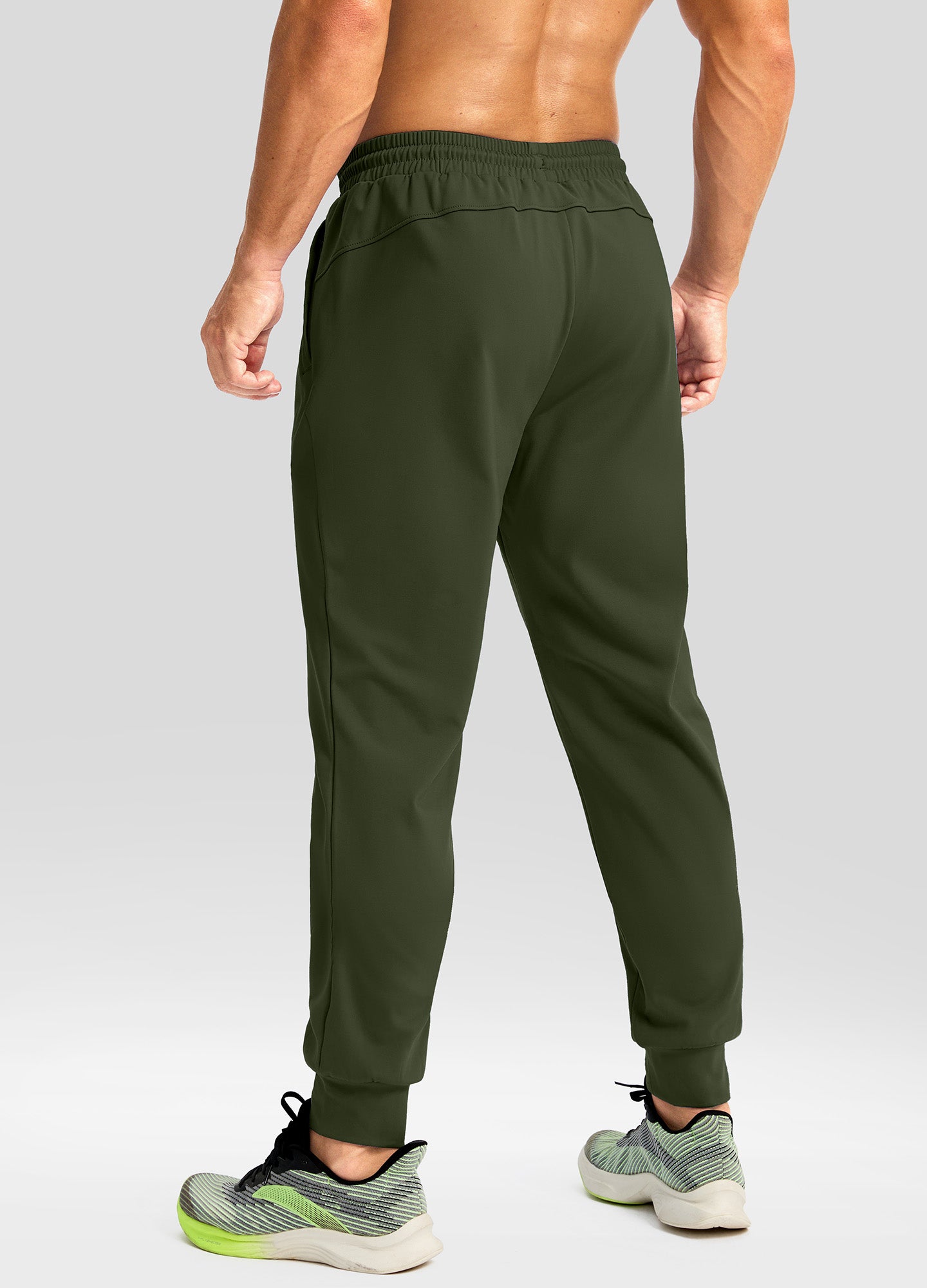 Fleece Joggers with Zipper Pockets Sweatpants