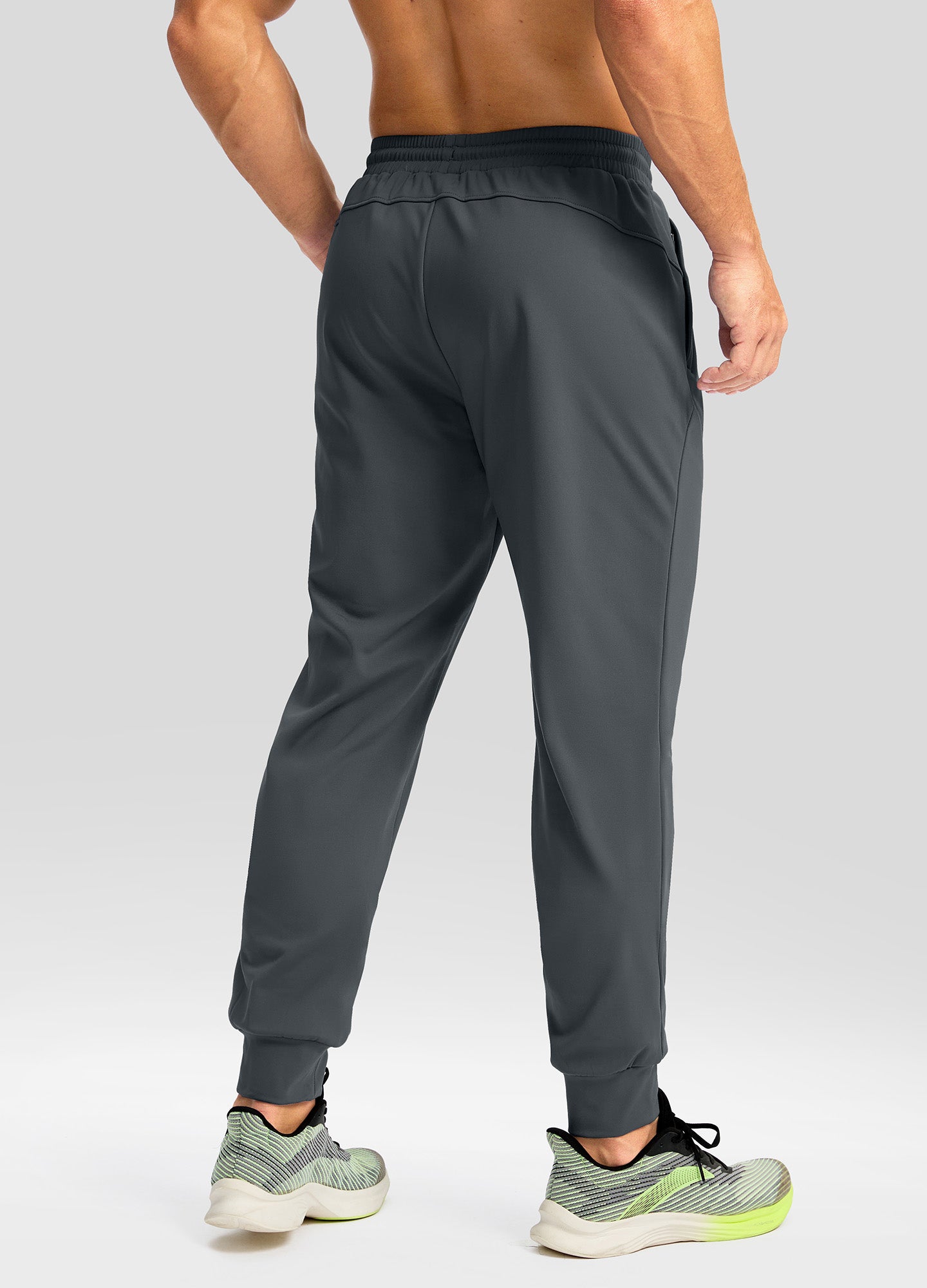 Fleece Joggers with Zipper Pockets Sweatpants
