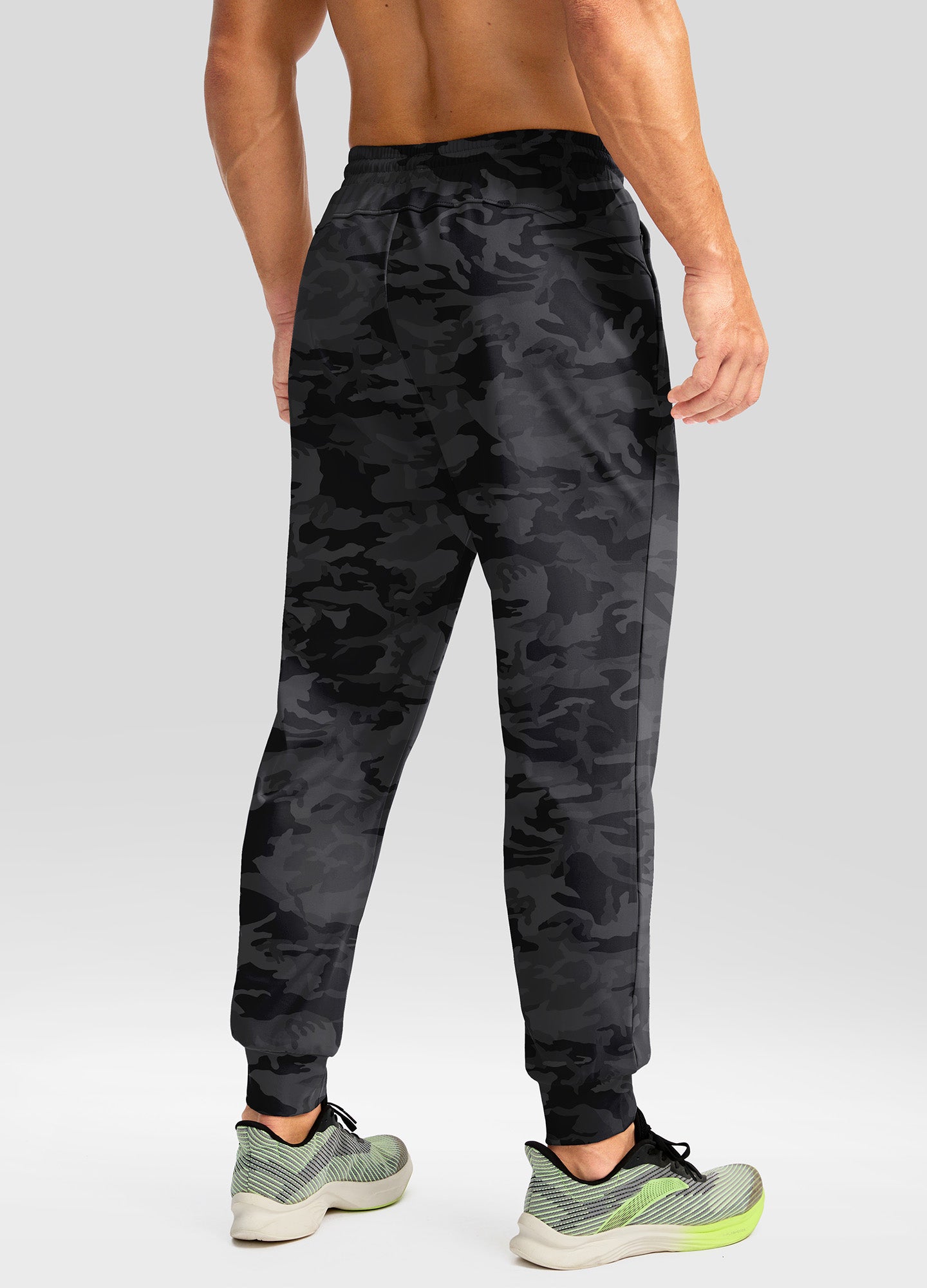 Fleece Joggers with Zipper Pockets Sweatpants