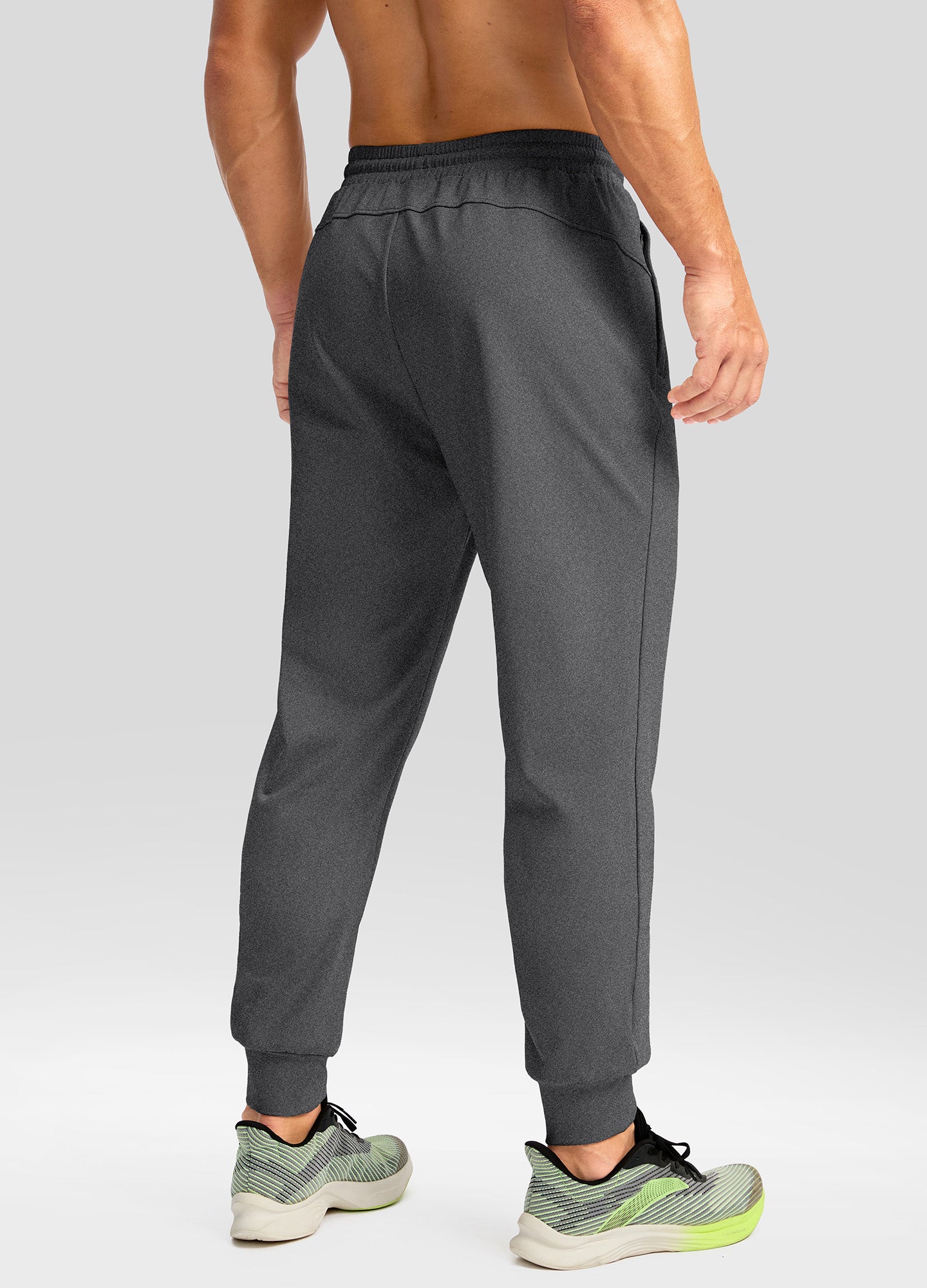 Fleece Joggers with Zipper Pockets Sweatpants