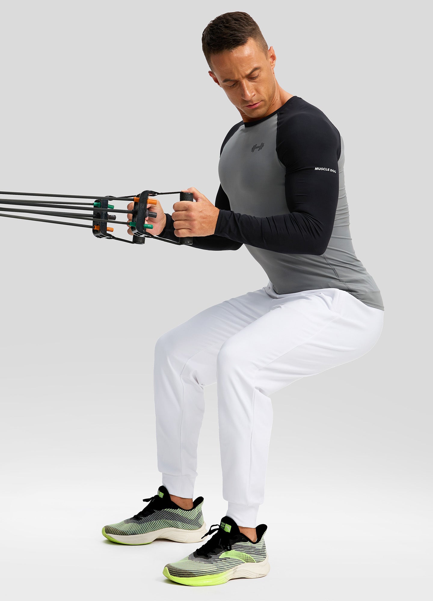 Fleece Joggers with Zipper Pockets Sweatpants