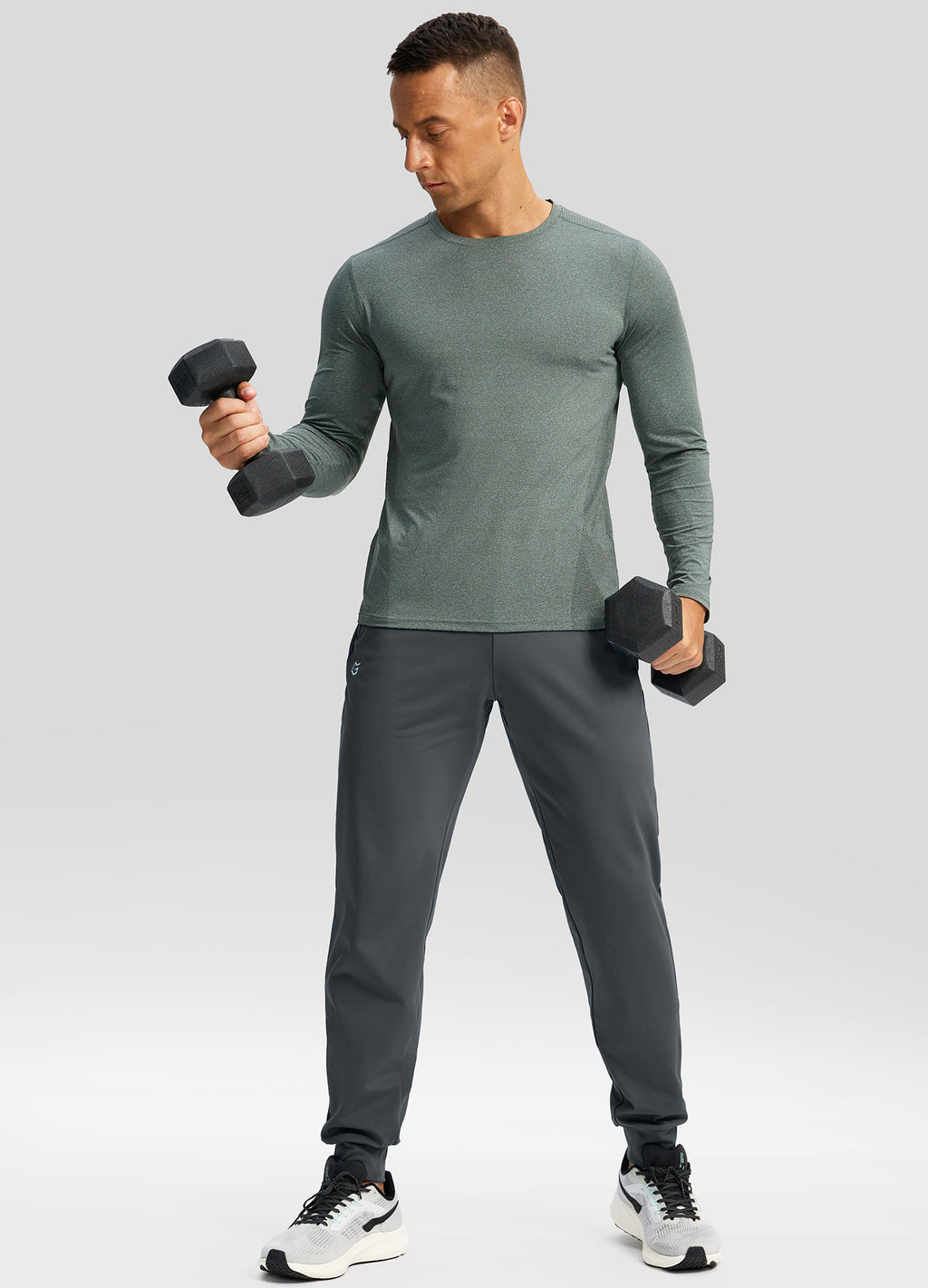 Fleece Joggers with Zipper Pockets Sweatpants