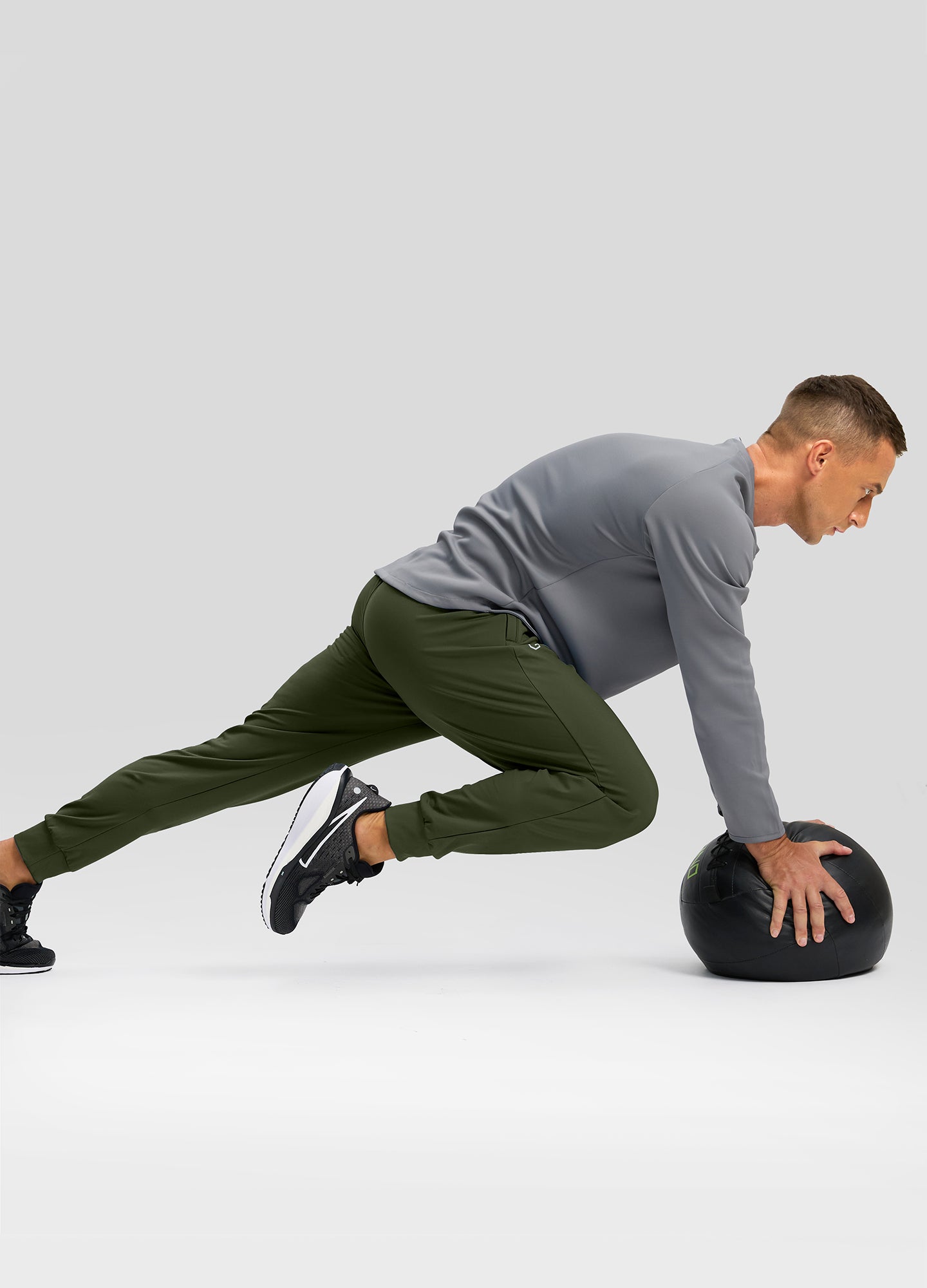 Fleece Joggers with Zipper Pockets Sweatpants