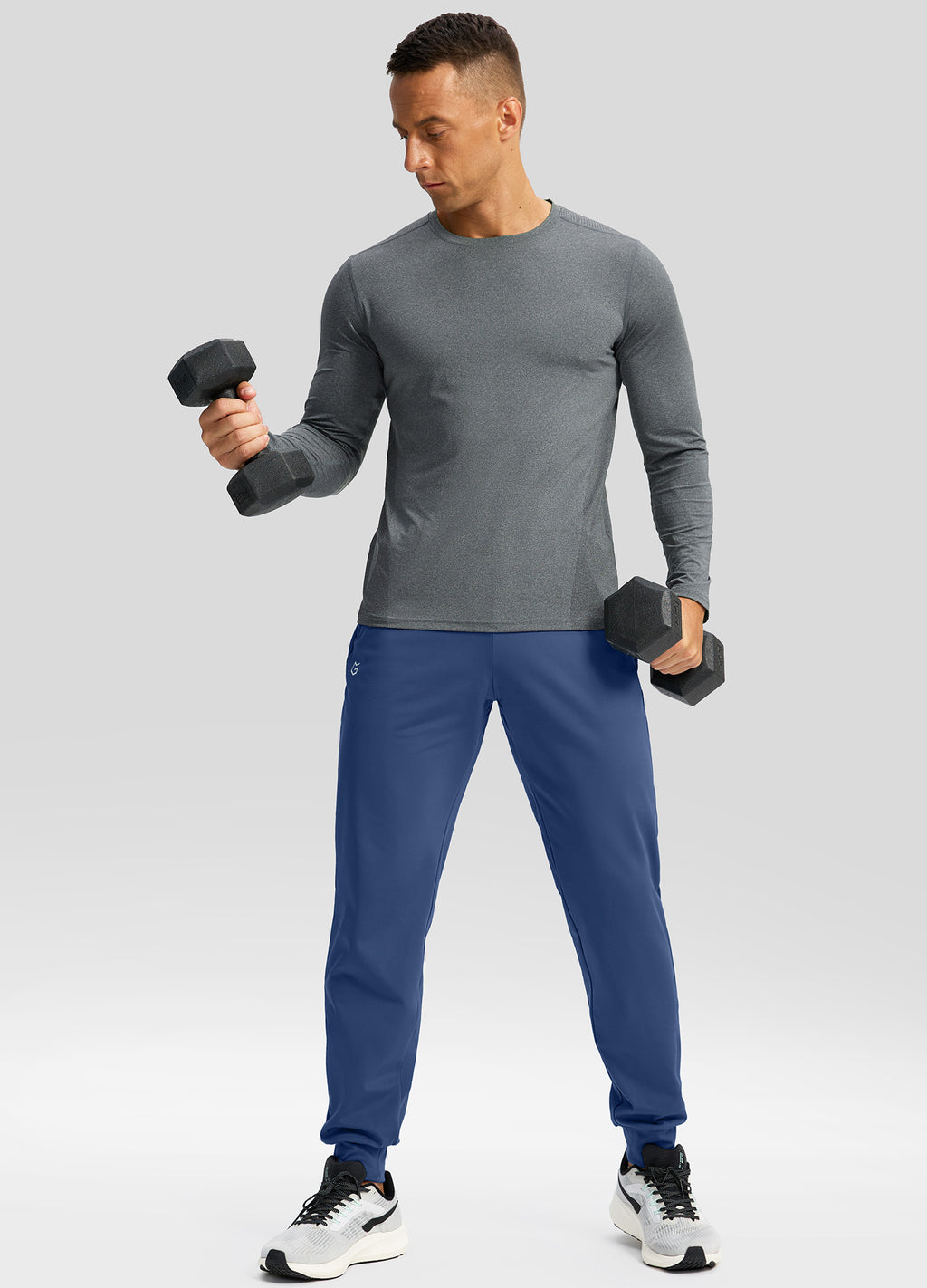 Fleece Joggers with Zipper Pockets Sweatpants